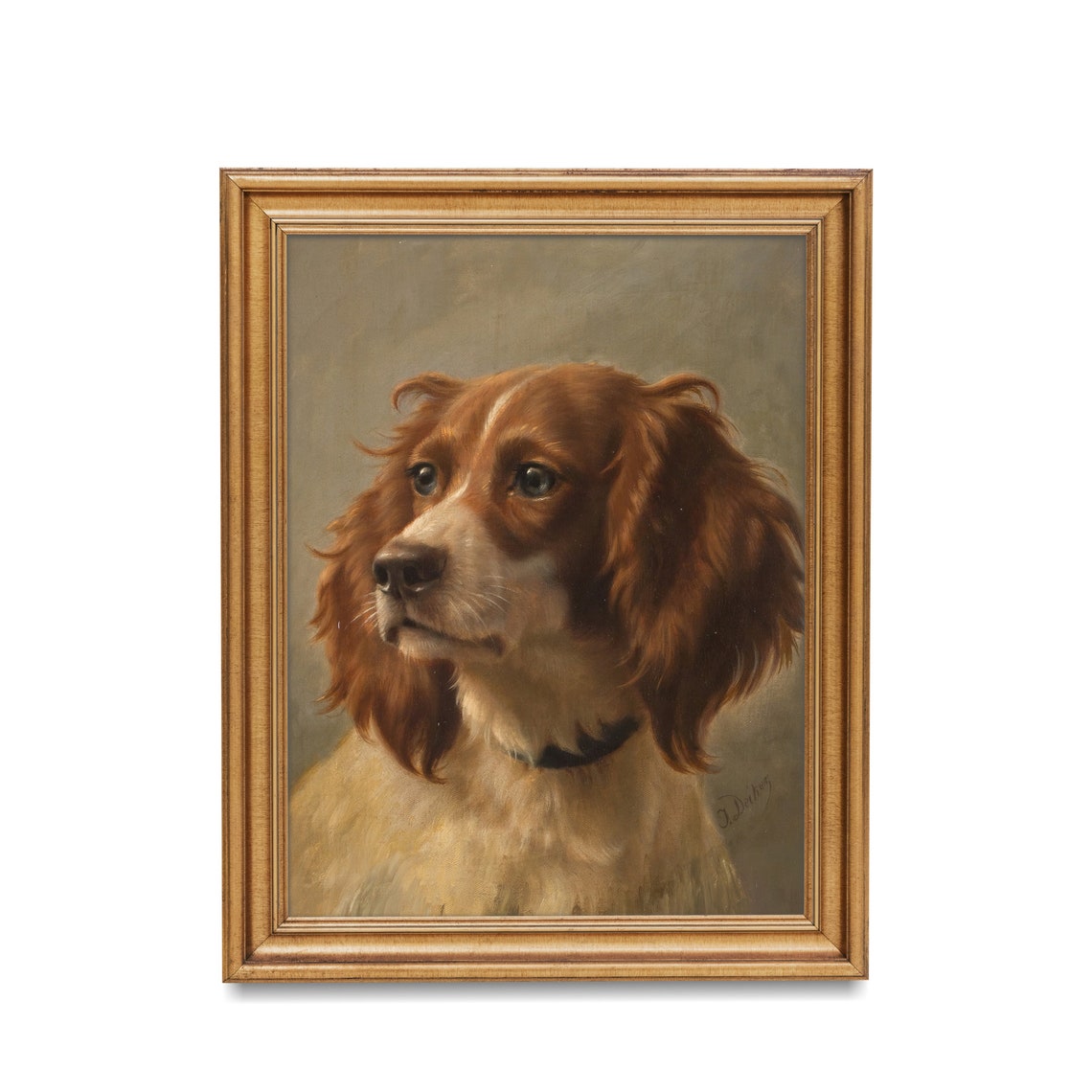Vintage Dog Print Antique Animal Painting Dog Portrait Art Wall Art Farmhouse Decor Dog Lover Gift - Image 3