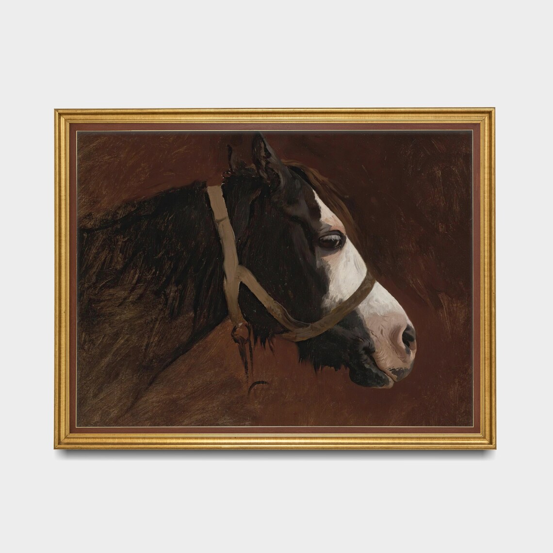 Vintage Horse Portrait Antique Animal Print - Image 5