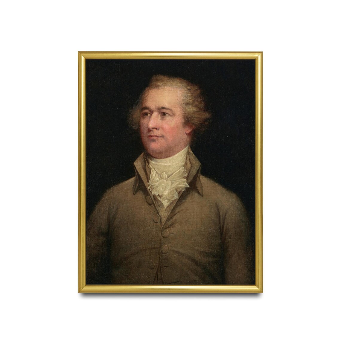 Vintage Gentleman Portrait Art Print, Rustic Moody Style - Image 2
