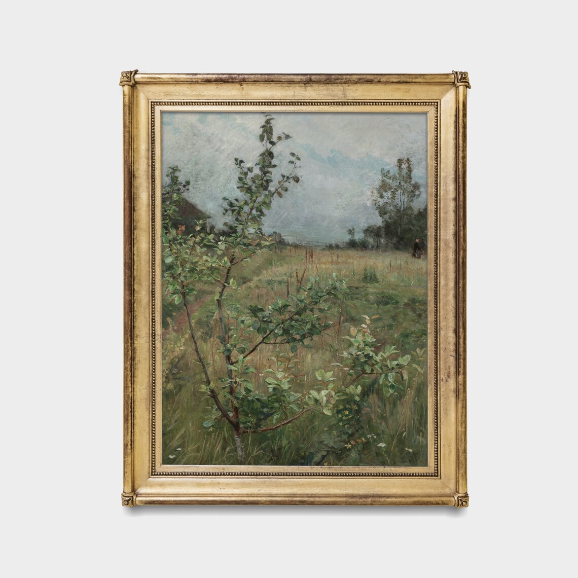 Vintage Spring Landscape, Farmhouse Country Art Print - Image 4