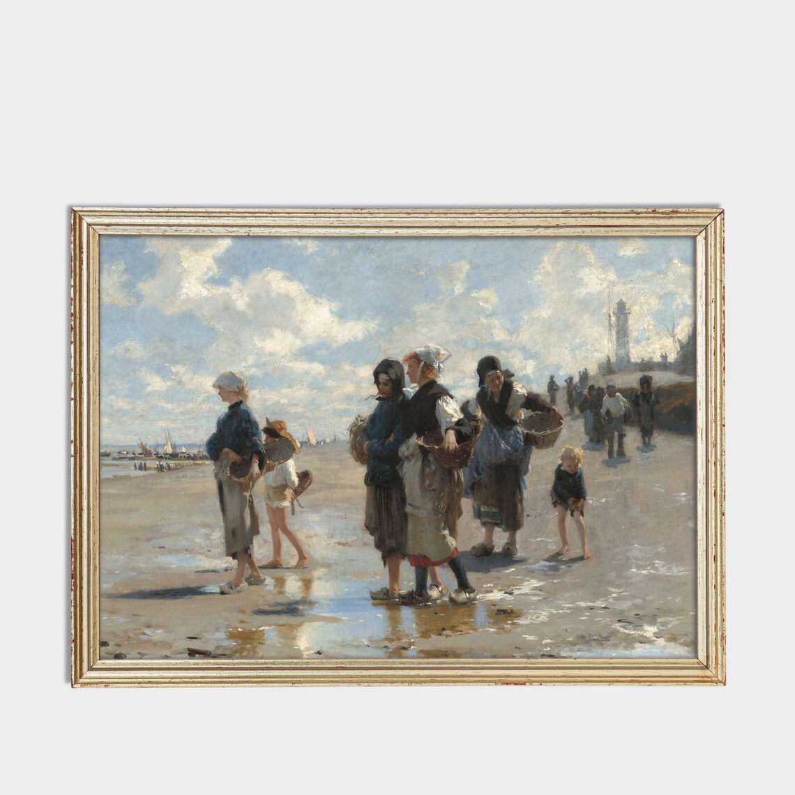 Printed And Shipped Enroute To Fishing Vintage Fishing Scenes Vintage Wall Art Moody Rustic Art Lake House Decor Physical Prints - Image 3