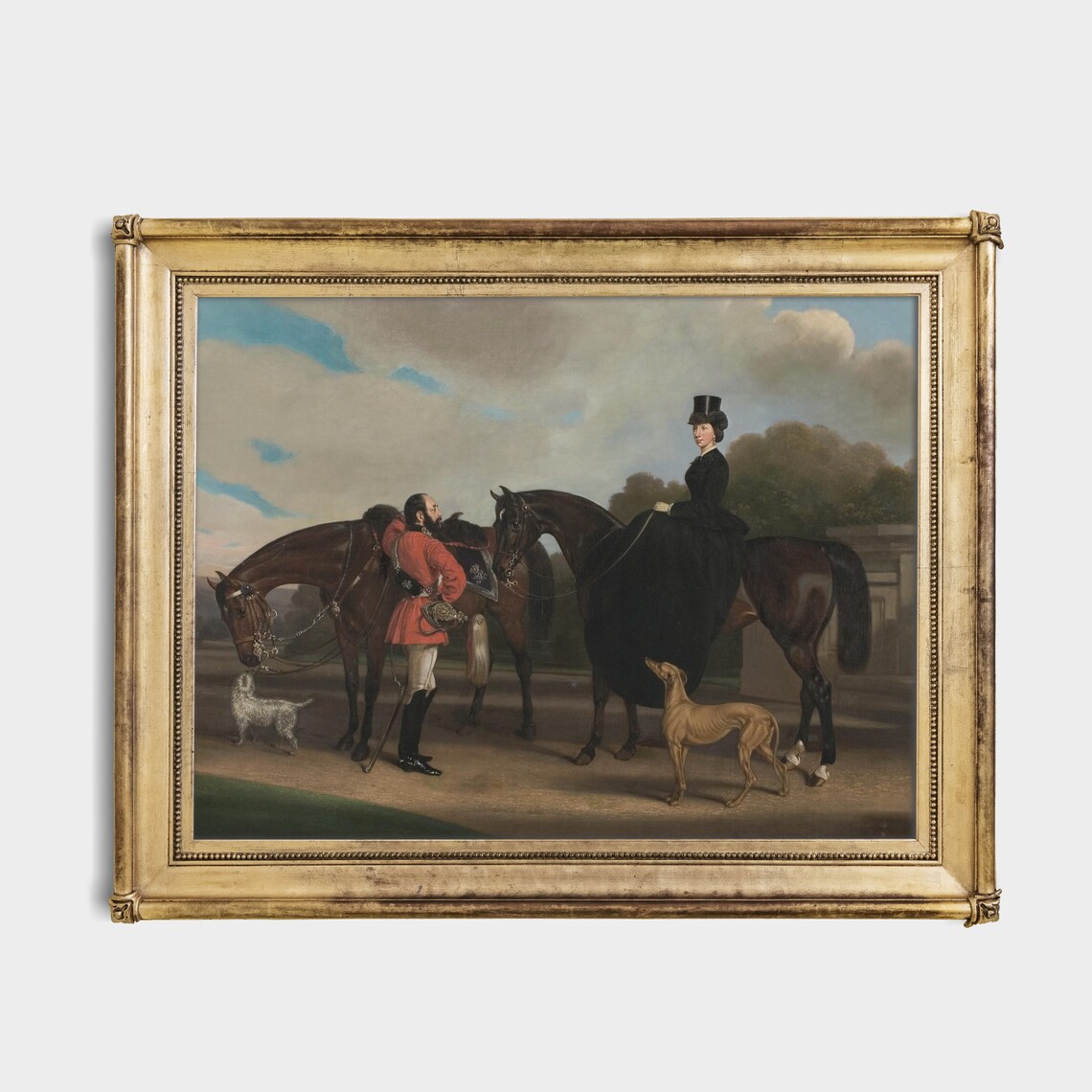 Vintage Horse Painting, Rustic Farmhouse Wall Art - Image 2