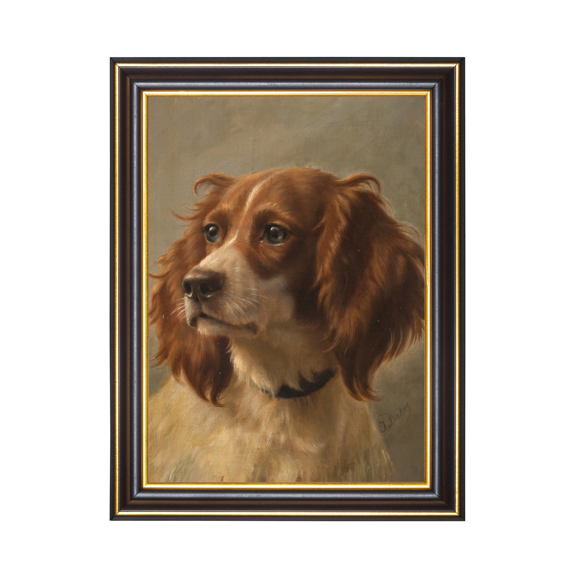 Vintage Dog Print Antique Animal Painting Dog Portrait Art Wall Art Farmhouse Decor Dog Lover Gift - Image 2