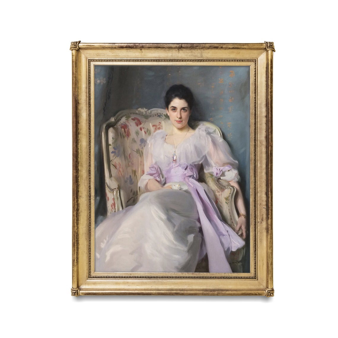 Vintage Portrait Painting Antique Woman Portrait Instant Wall Art 19th Century Fine Art Print European Painting - Image 4