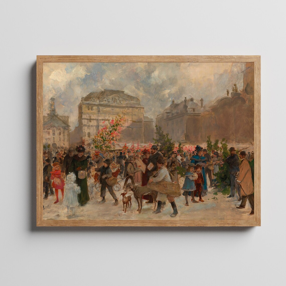Christmas Fair Vintage Wall Art, Holiday Print - Image 2