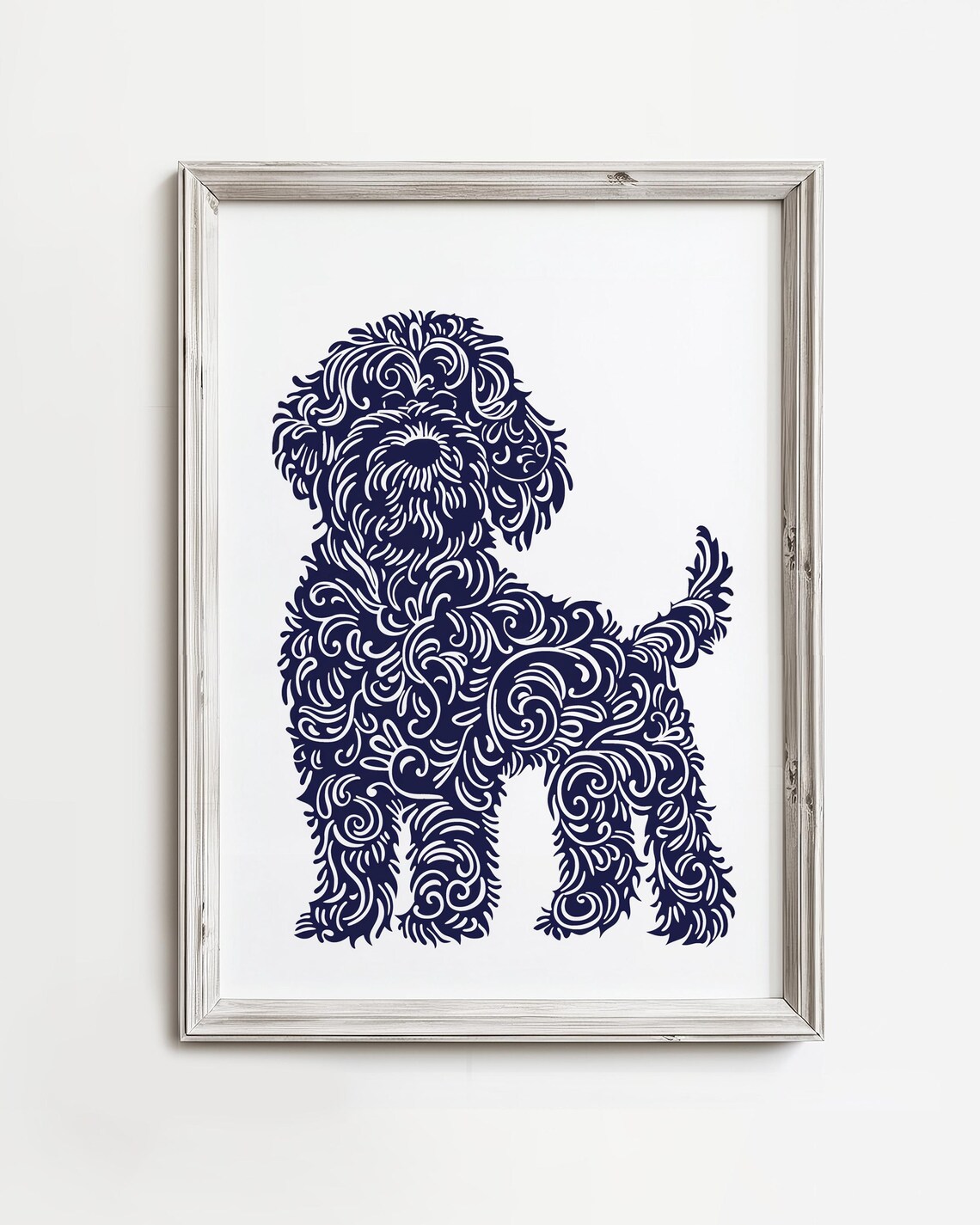 Doodle Dog Sketch Minimalist Art Print