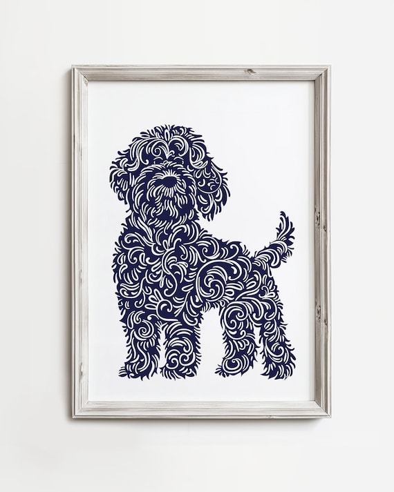 Doodle Dog Sketch Minimalist Art Print