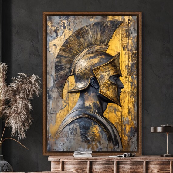 Greek Warrior Bold Greek Mythology Art Print