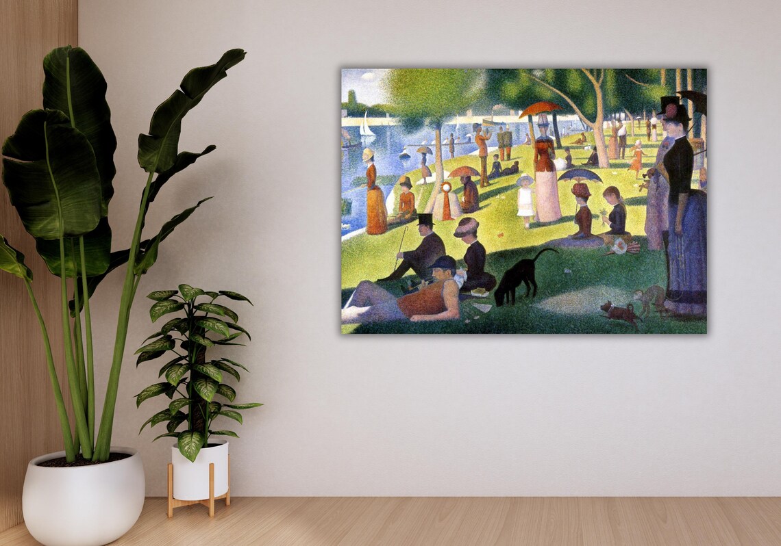 Seurat Sunday on La Grande Jatte Pointillist Park Scene Art Poster - Image 2