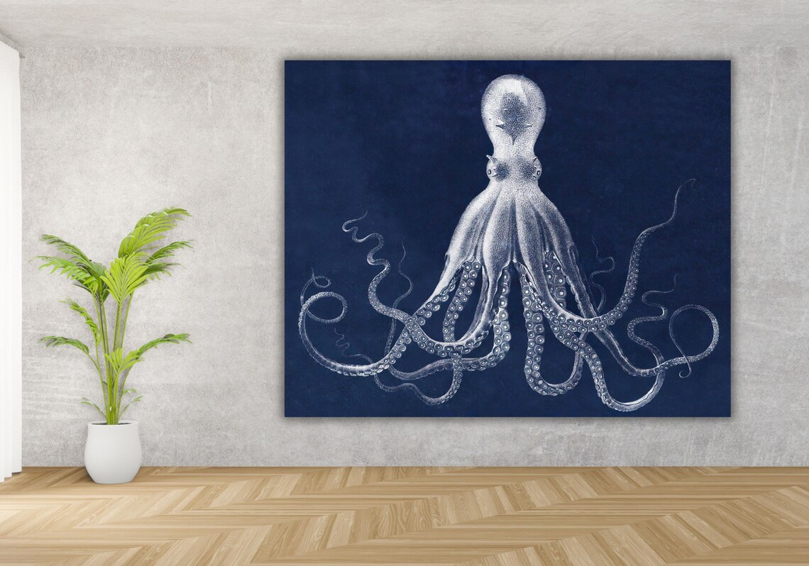 Octopus Poster Octopus Art Print Octopus Wall Decor Octopus Poster Print Animal Wall Art Animals Wall Decor - Image 3