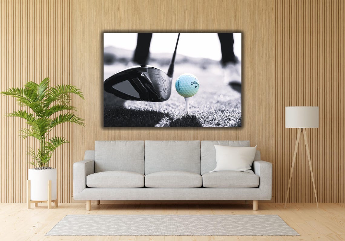 Callaway Golf Ball On Tee Driver Swing Dramatic Sports Photo Poster - Image 2