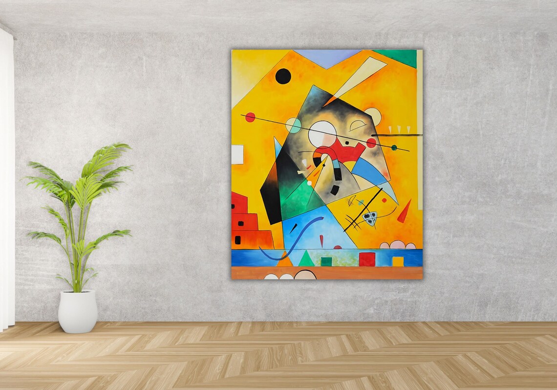 Kandinsky Upward Harmonie Tranquille Quiet Harmony By Wassily Kandinsky Fine Art Print Poster Paper Or Print Gift Idea Wall Decor - Image 3
