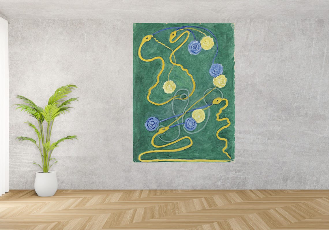 Hilma af Klint Primordial Chaos Abstract Spiritual Botanical Poster - Image 2