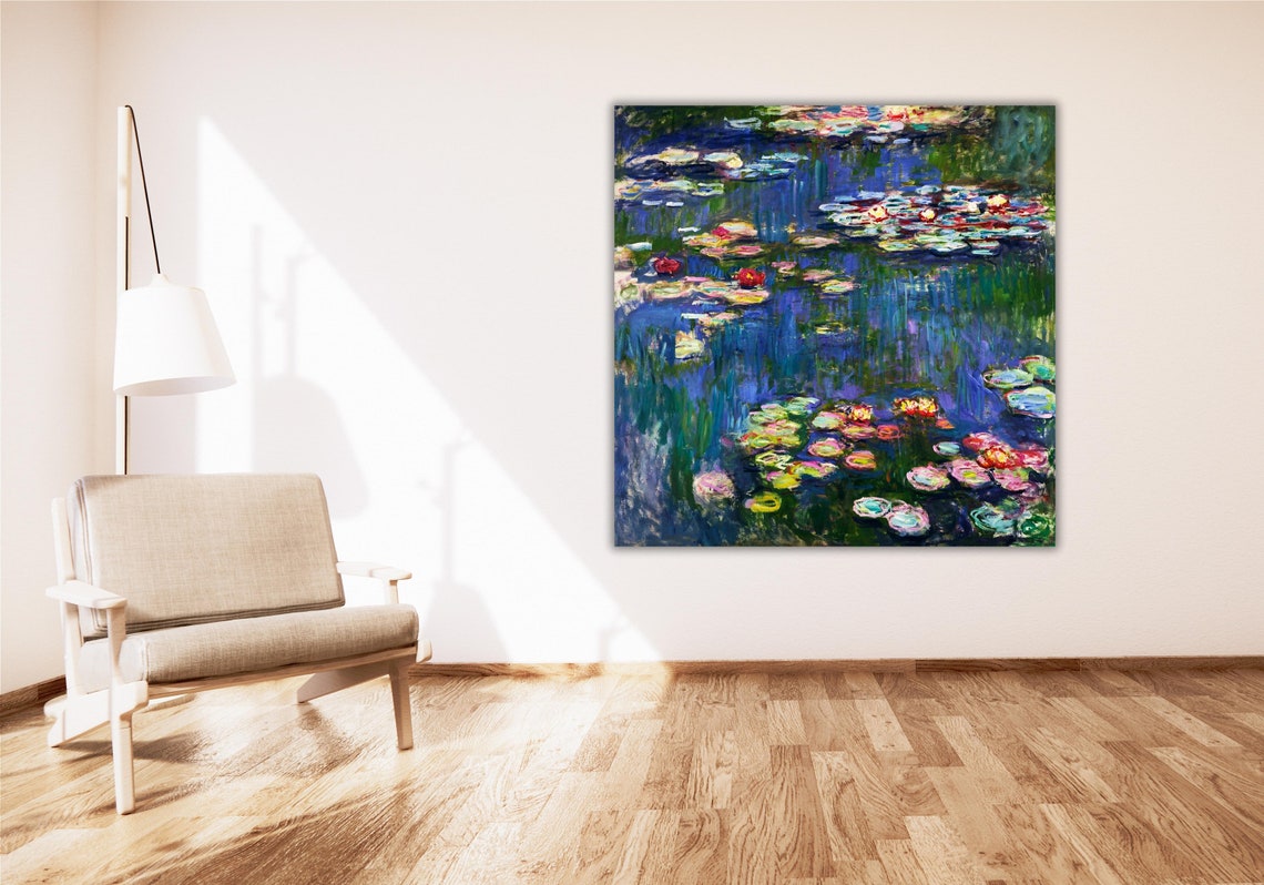 Claude Monet Water Lilies Pond Impressionist Masterpiece Art Poster - Image 2