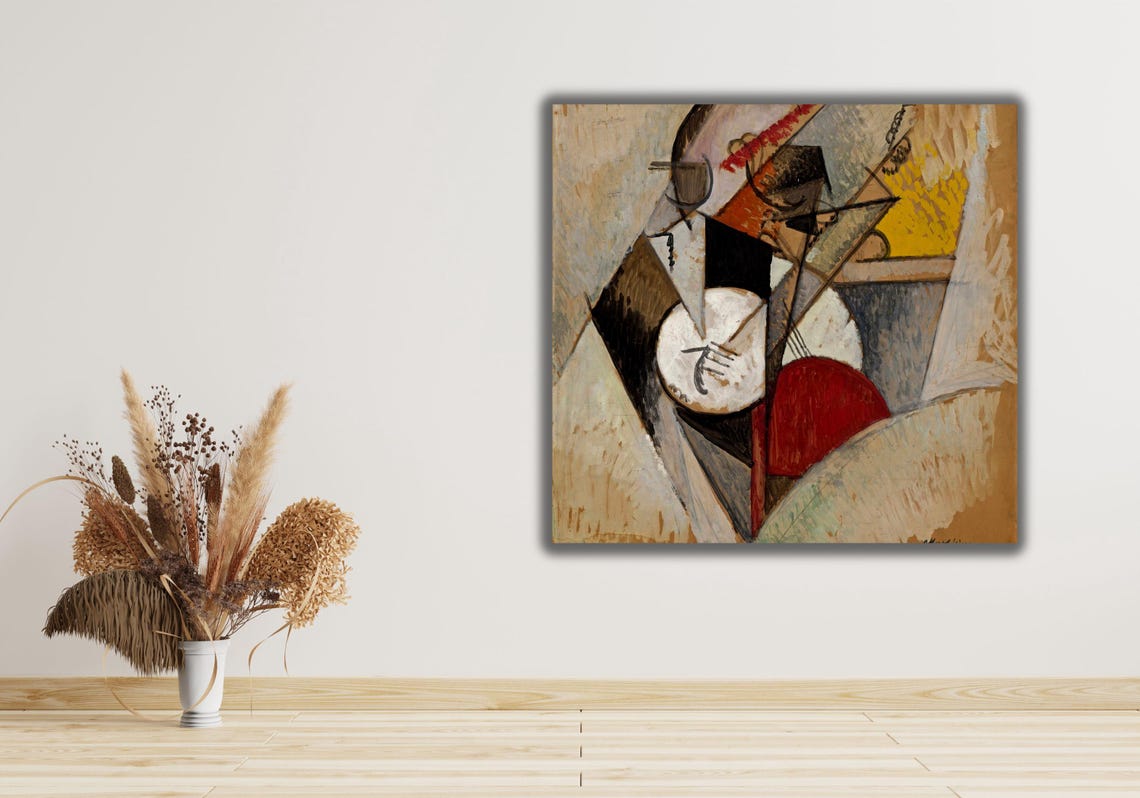 Albert Gleizes Composition For Jazz Cubist Musician Abstract Poster - Image 2