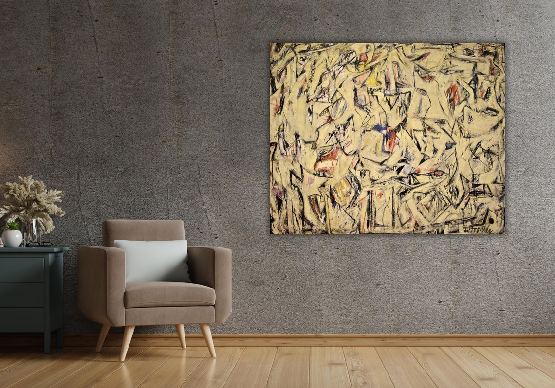 Willem de Kooning Abstract Expressionist Gestural Painting Poster - Image 2