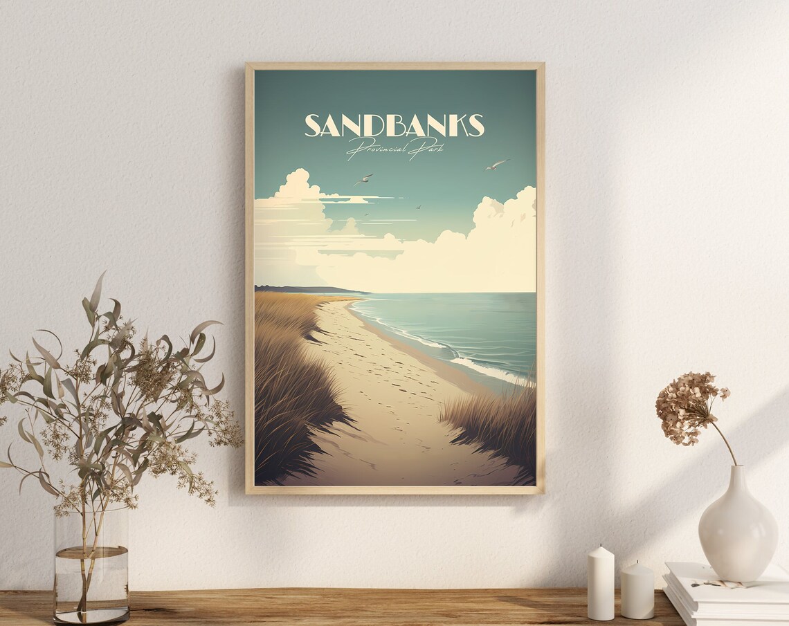 Sandbanks Provincial Park Ontario Travel Poster