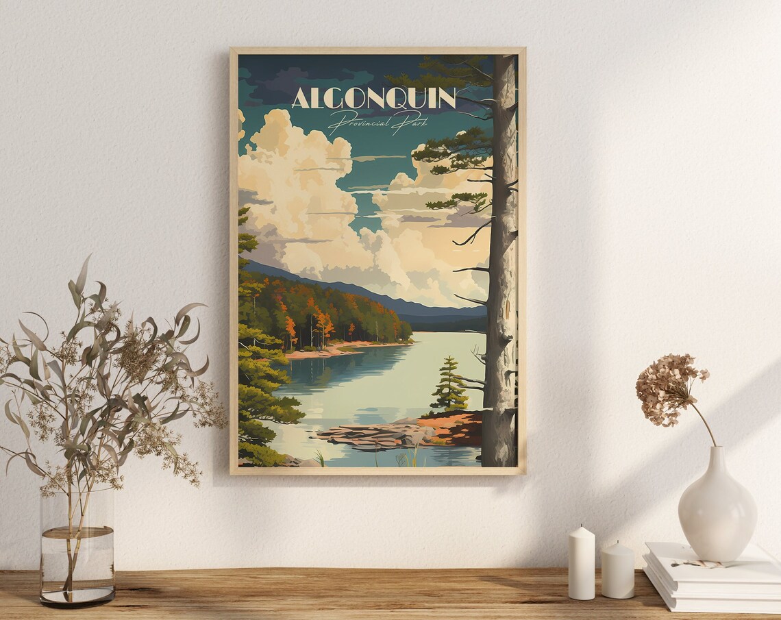 Algonquin Provincial Park Ontario Travel Poster