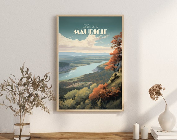Print Parc De La Mauricie Hike Poster Nature Mountain Art Exploration Canada Wilderness Wall Decor