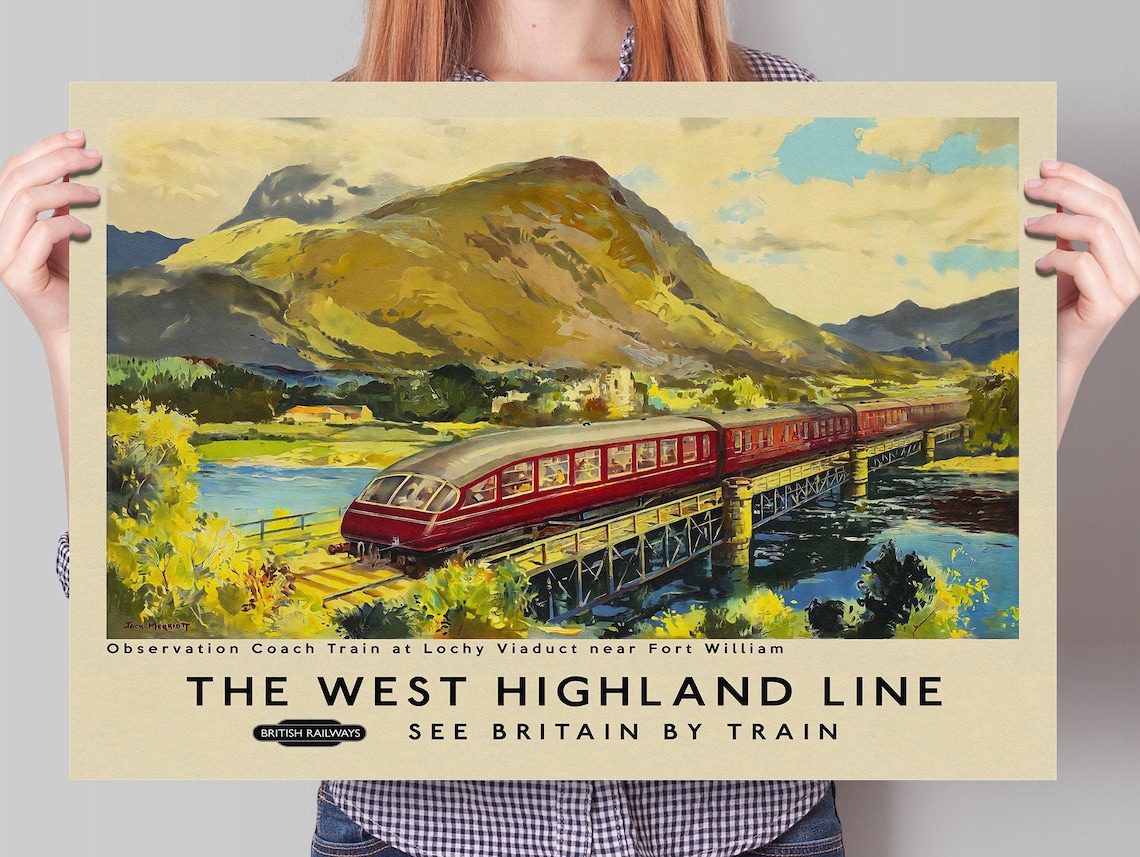 Scottish Railway Travel Poster, West Highland Line