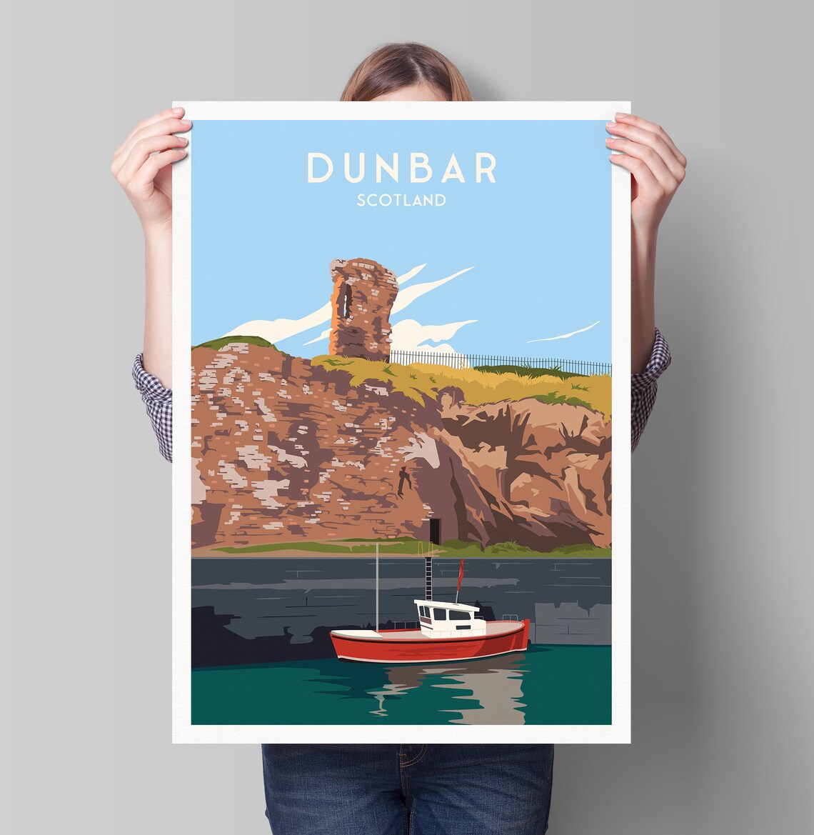 Dunbar Travel Poster, Firth Of Forth Harbour