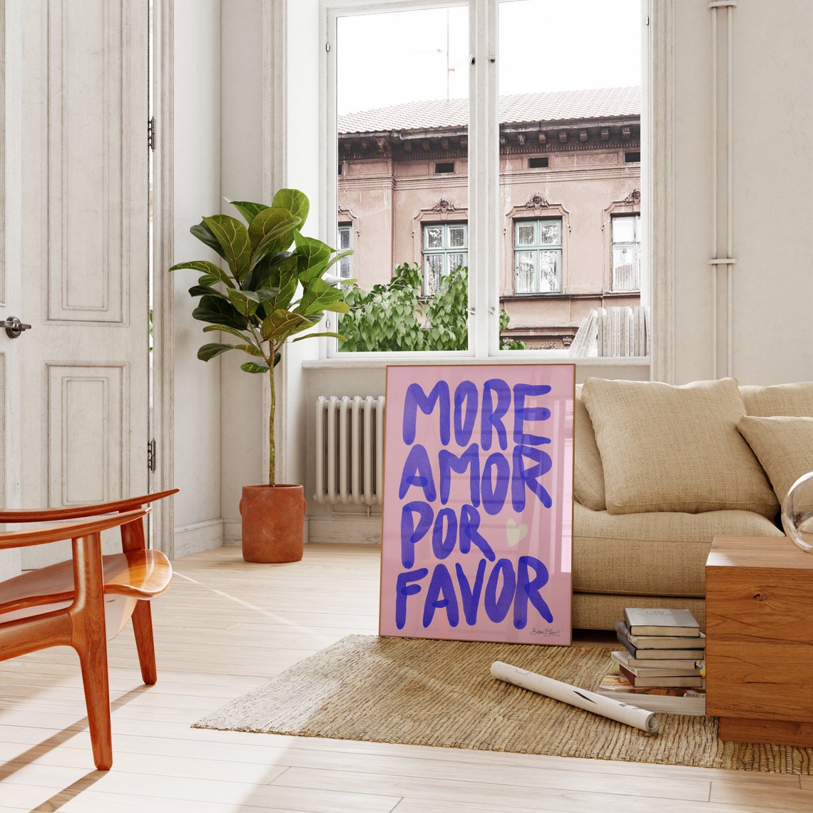 More Amor Por Favor Quote Art Print - Image 5