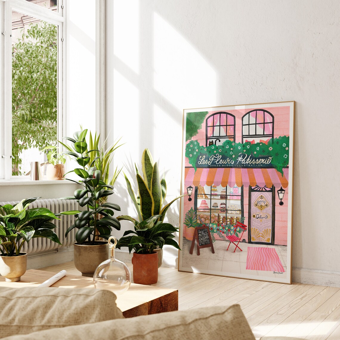 Pink Bakery Poster, Vintage Coffee Cafe Wall Art - Image 6