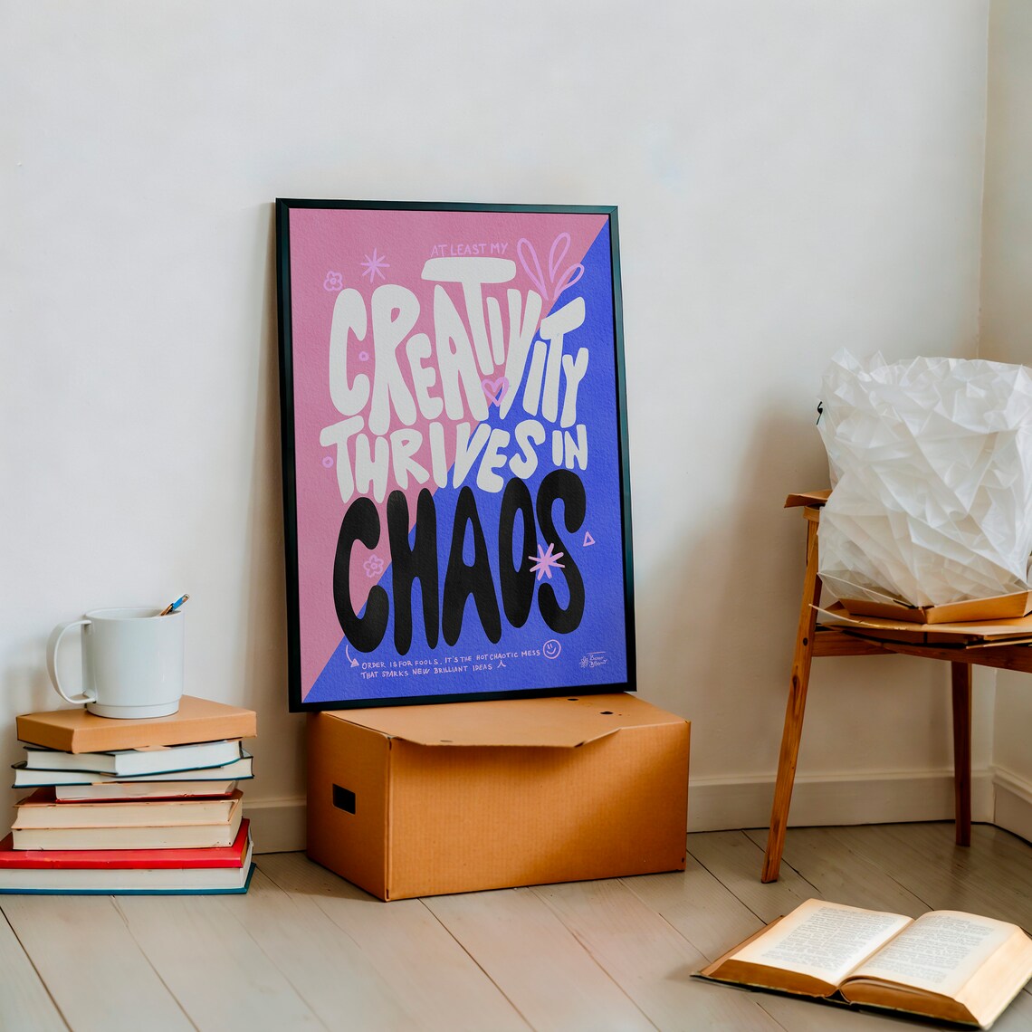 Creativity Thrives In Chaos Colorful Poster Print - Image 7