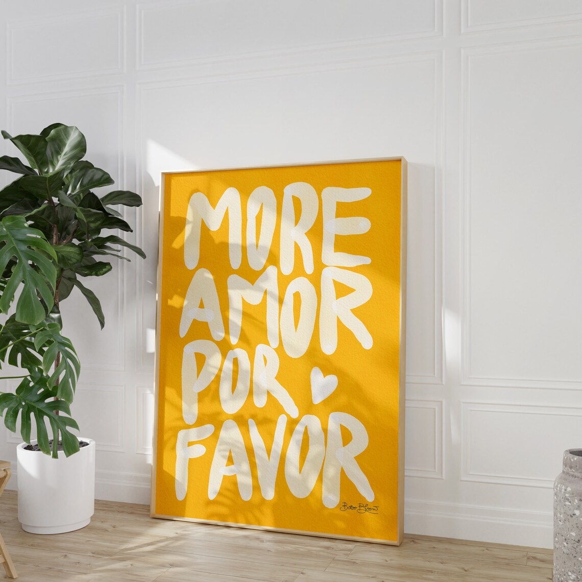 Maximalist Amor Por Favor Sunshine Wall Art Print