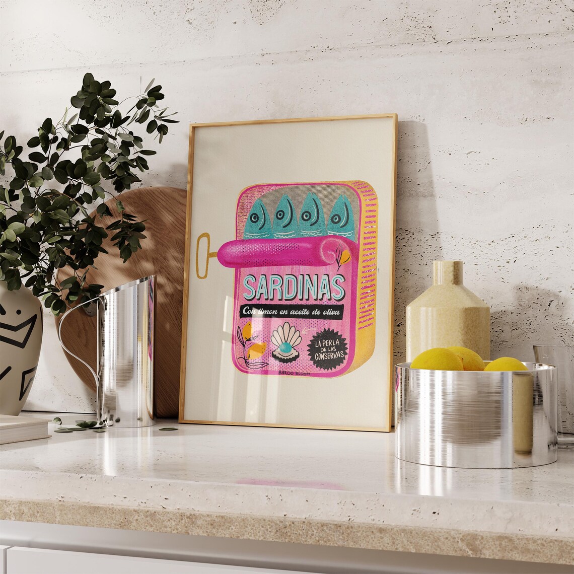Sardines Vintage Retro Packaging Art Print - Image 3