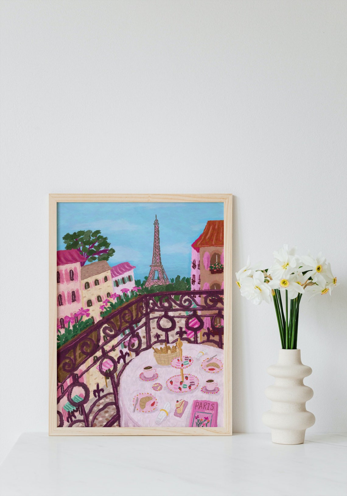 Paris Eiffel Vintage Travel Poster - Image 4