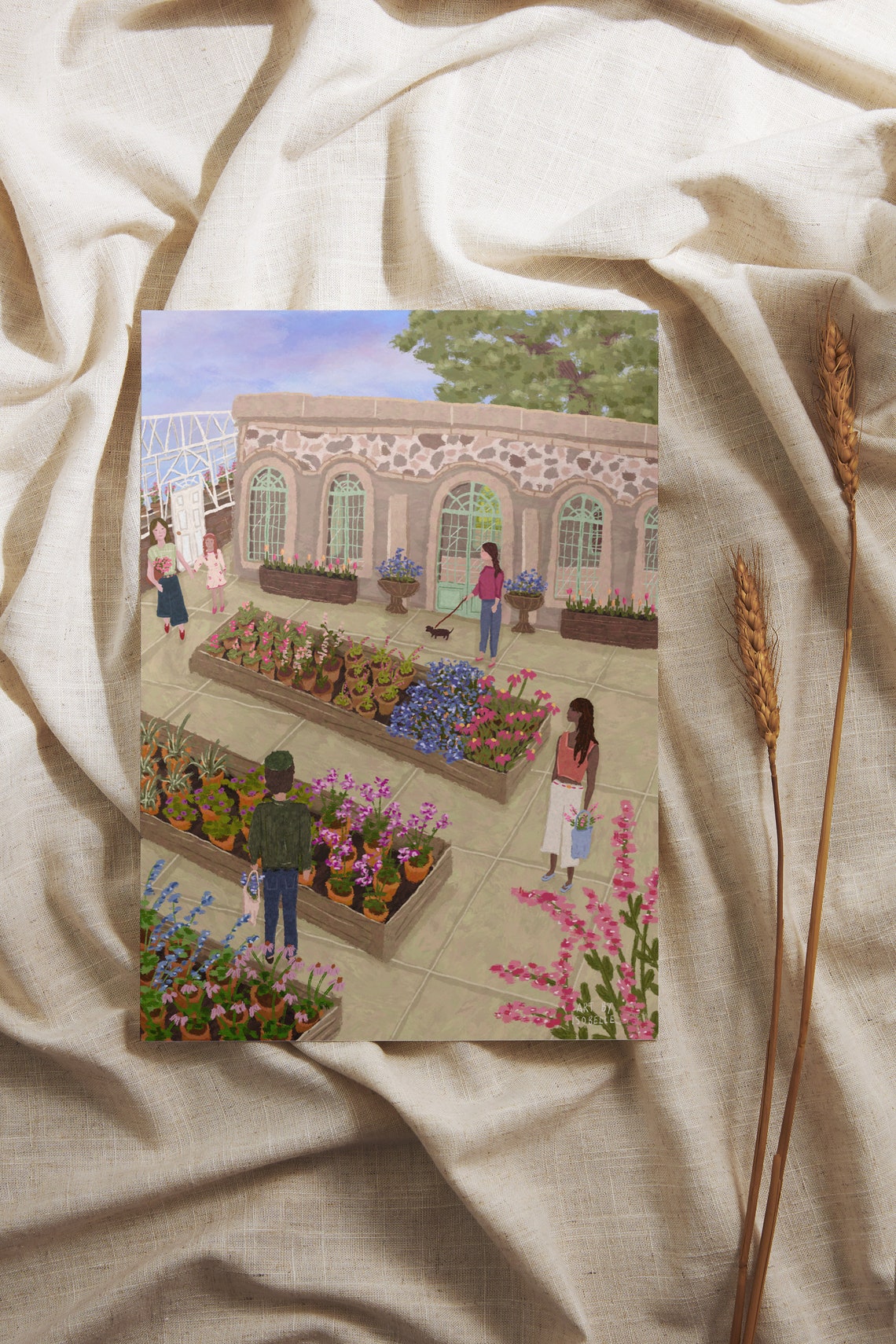 Plant Sale Print, Cottage Garden Floral Art Print - Image 3