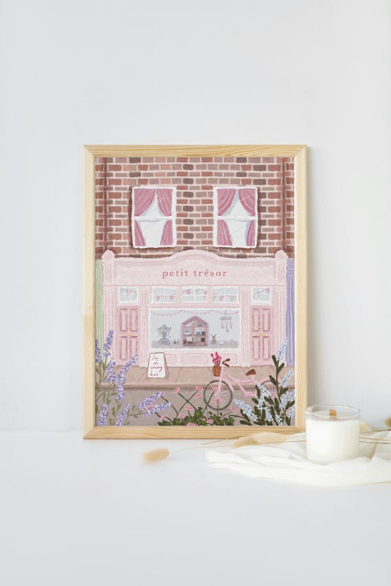 Toy Shop Print, Girls Nursery Art