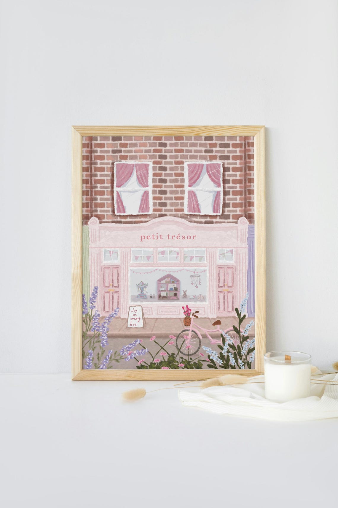 Toy Shop Print, Girls Nursery Art