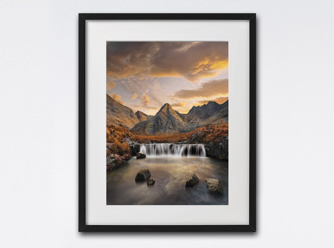 Fairy Pools, Isle Of Skye Scotland Travel Poster