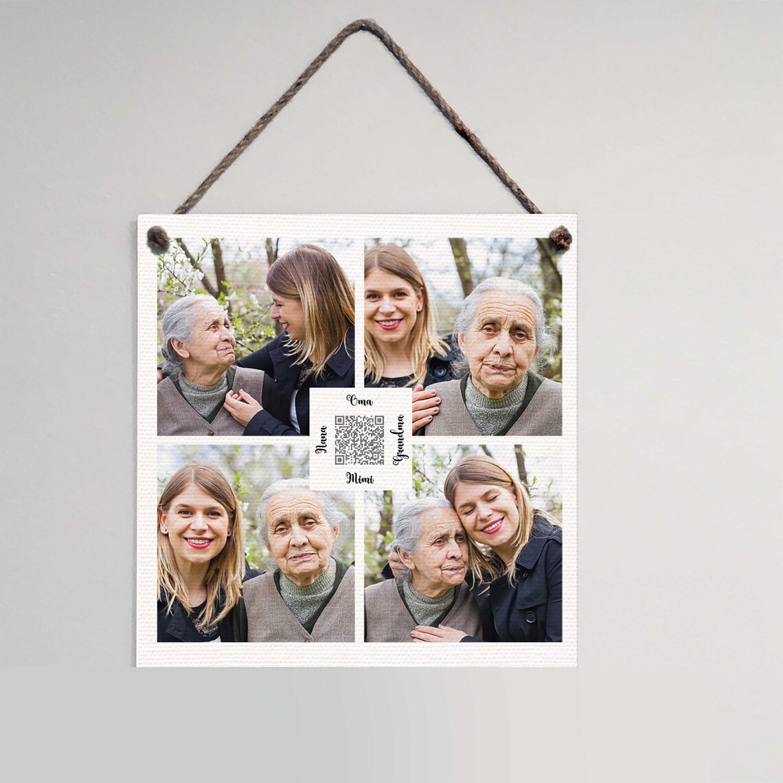 Memorial Voice Recording QR Code Photo Art Print - Image 2