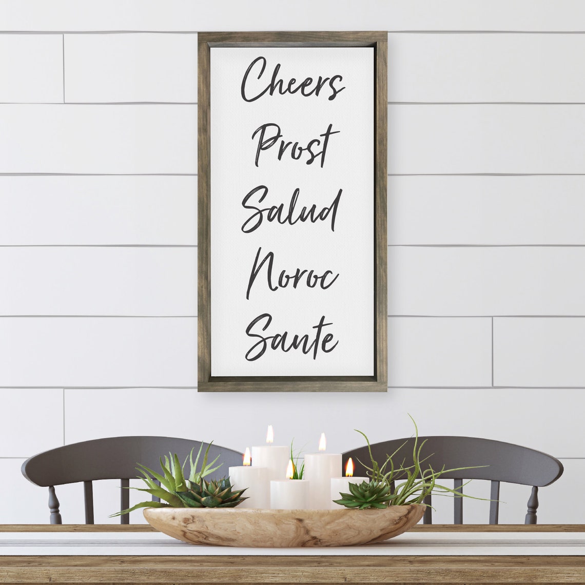 Cheers Prost Salud Noroc Sante International Toast Bar Decor Poster - Image 3