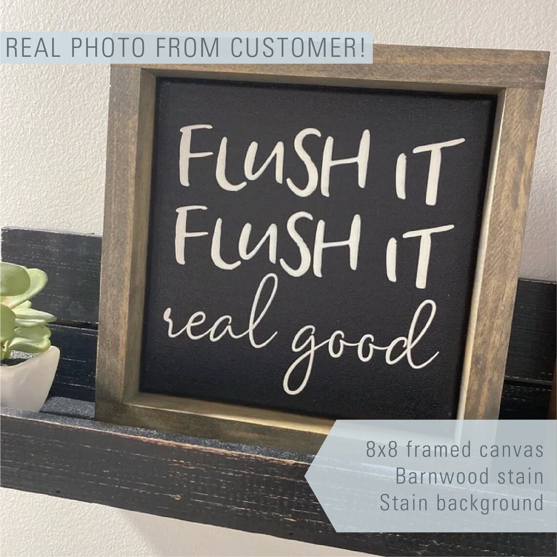Flush It Real Good Bathroom Humor Art Print - Image 2