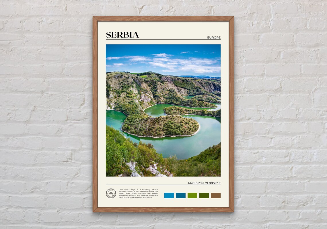 Serbia Travel Photo Print, Belgrade Europe
