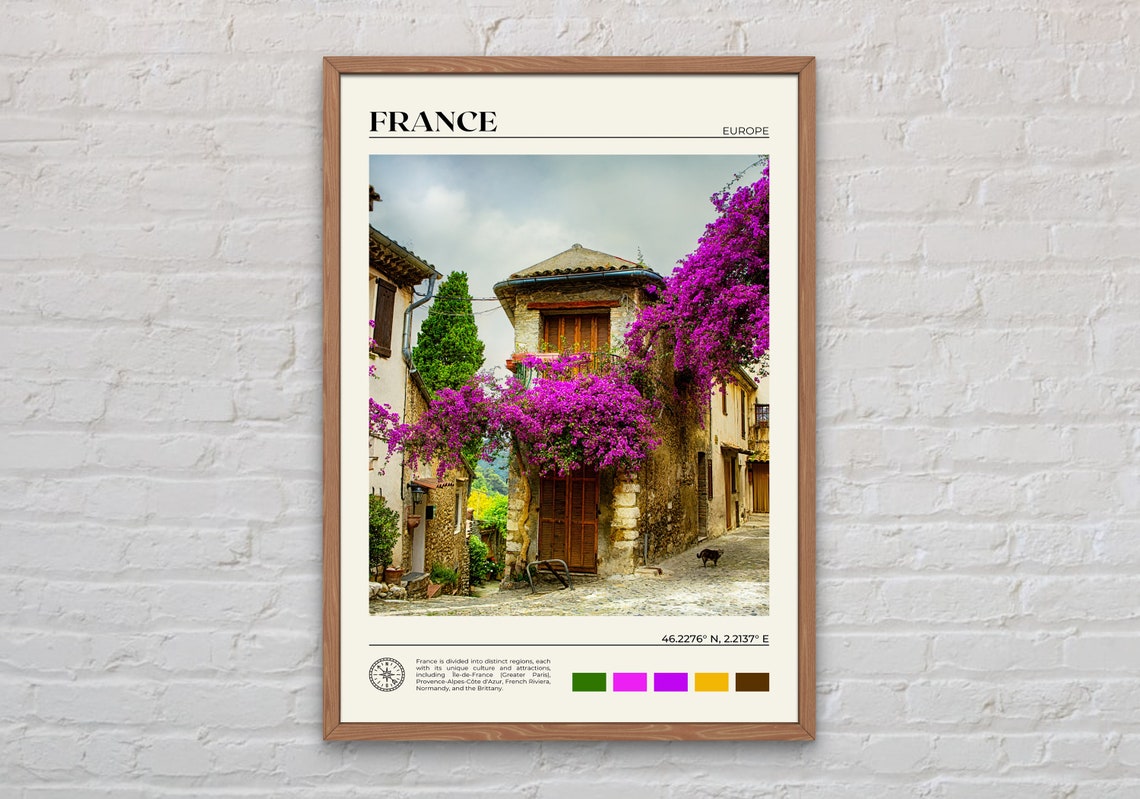 Real Photo France Print France Wall Art France Poster France Photo France Poster Print France Wall Decor Paris Europe Print