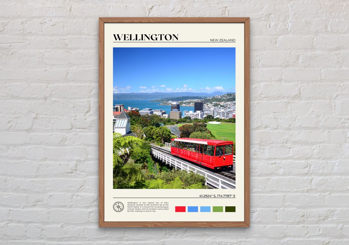 Real Photo Wellington Print Wellington Art Wellington Poster Wellington Photo Wellington Poster Print Wellington Wall Decor