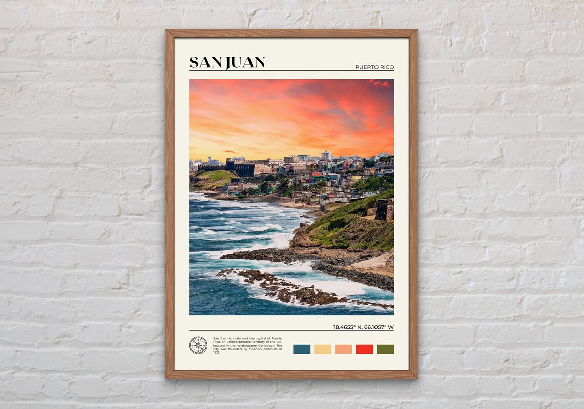 San Juan Photo Print, Puerto Rico Wall Art