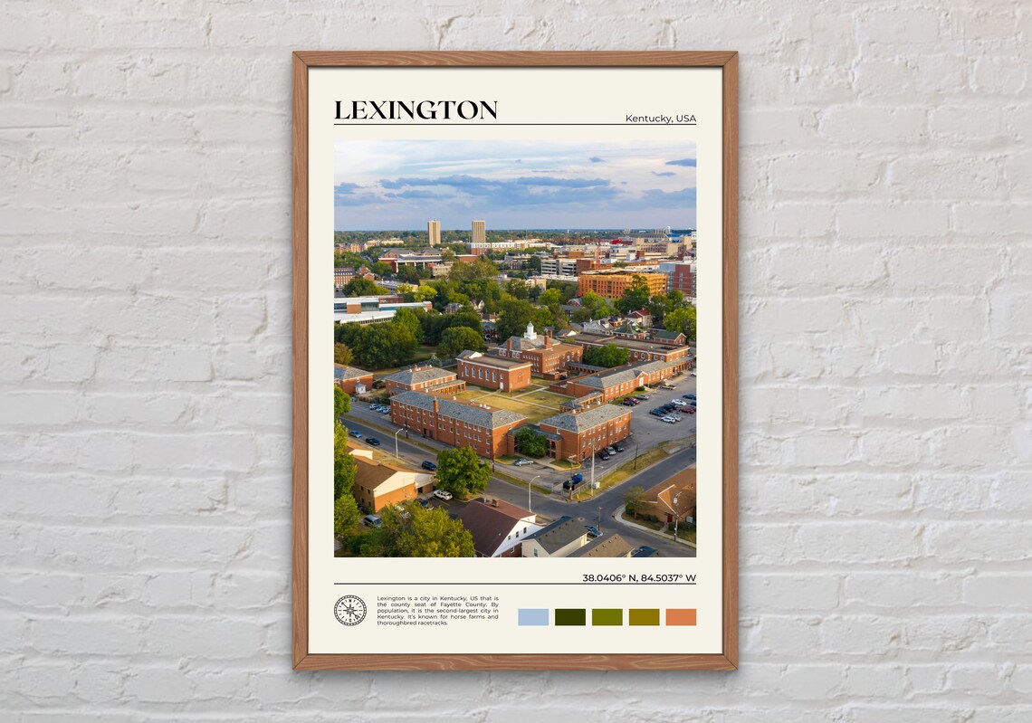 Real Photo Lexington Print Lexington Wall Art Lexington Poster Lexington Photo Lexington Poster Print Lexington Decor Kentucky