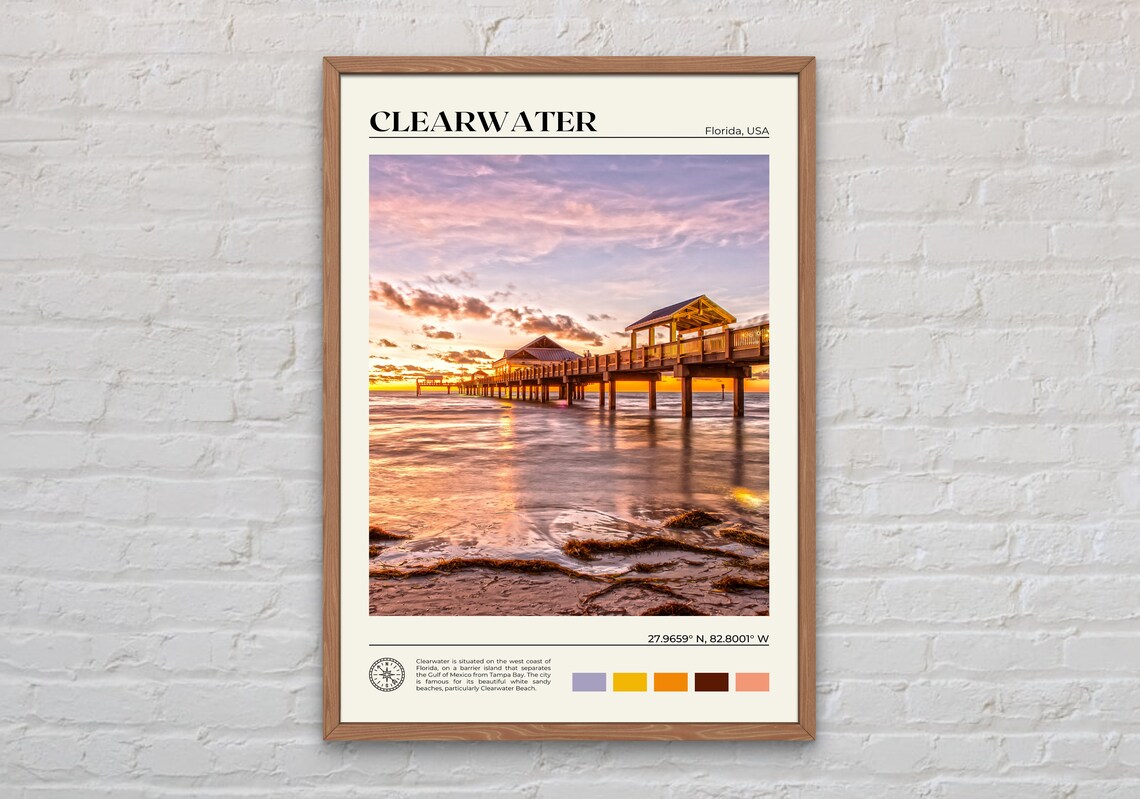 Clearwater Photo Art Print, Clearwater Decor