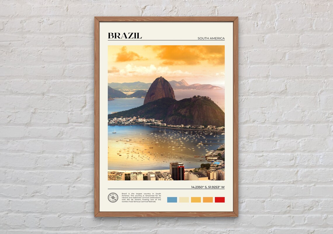 Brazil Photo Print, South America Wall Decor
