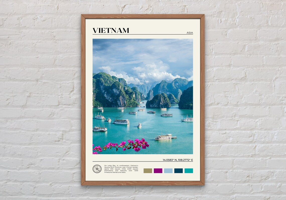 Vietnam Real Photo Travel Poster