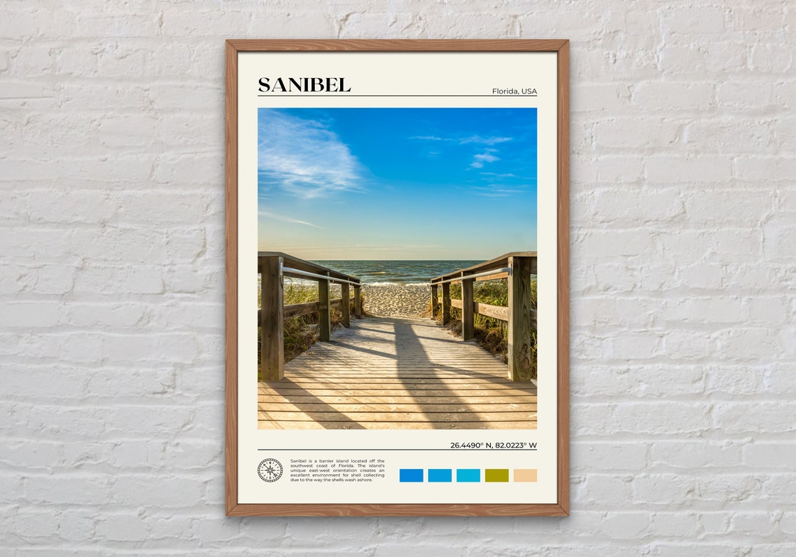 Real Photo Sanibel Print Sanibel Wall Art Sanibel Poster Sanibel Photo Sanibel Poster Print Sanibel Wall Decor Florida Poster