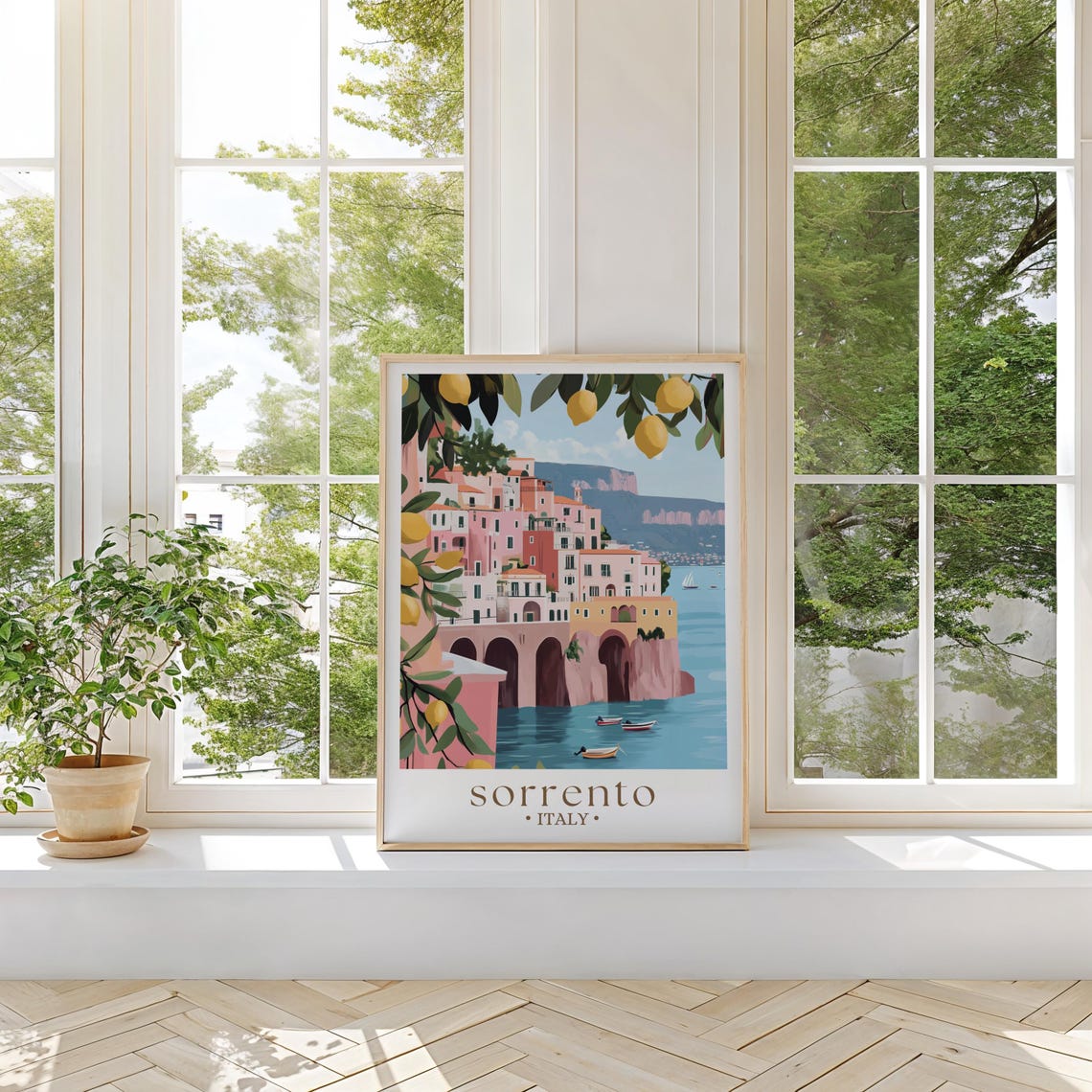 Sorrento Italy Travel Poster Italy Wall Art Italy Sorrento Print Sorrento Coast Poster Home Decor Birthday Gifts Custom Travel Print - Image 2