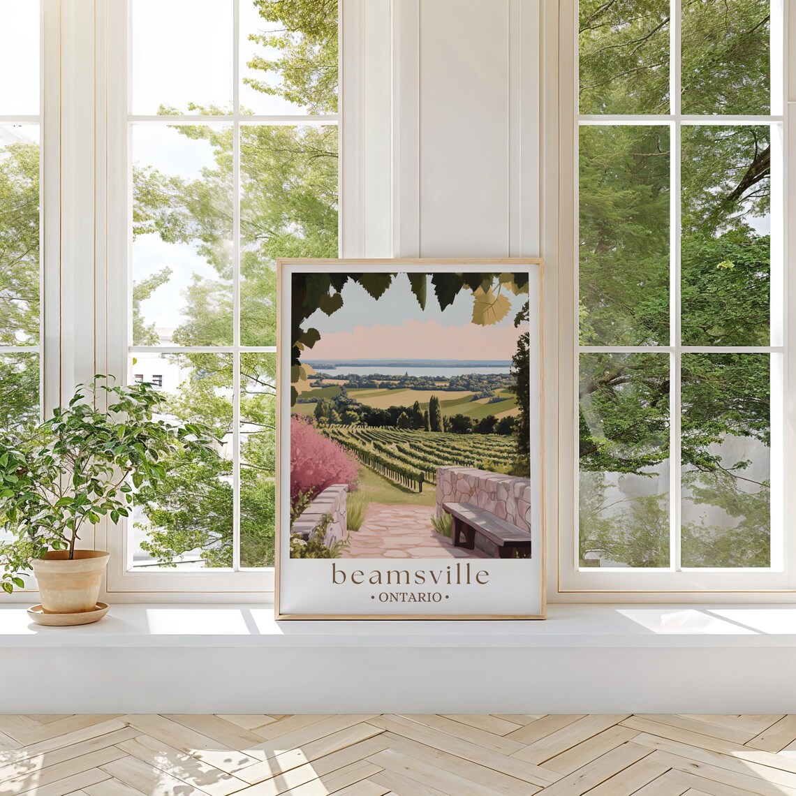 Beamsville Ontario Travel Poster, Countryside Print - Image 2