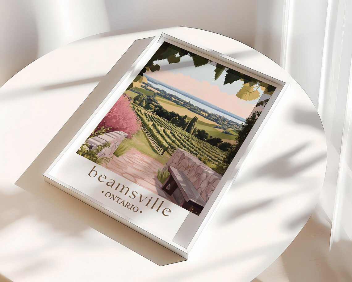 Beamsville Ontario Travel Poster, Countryside Print - Image 3